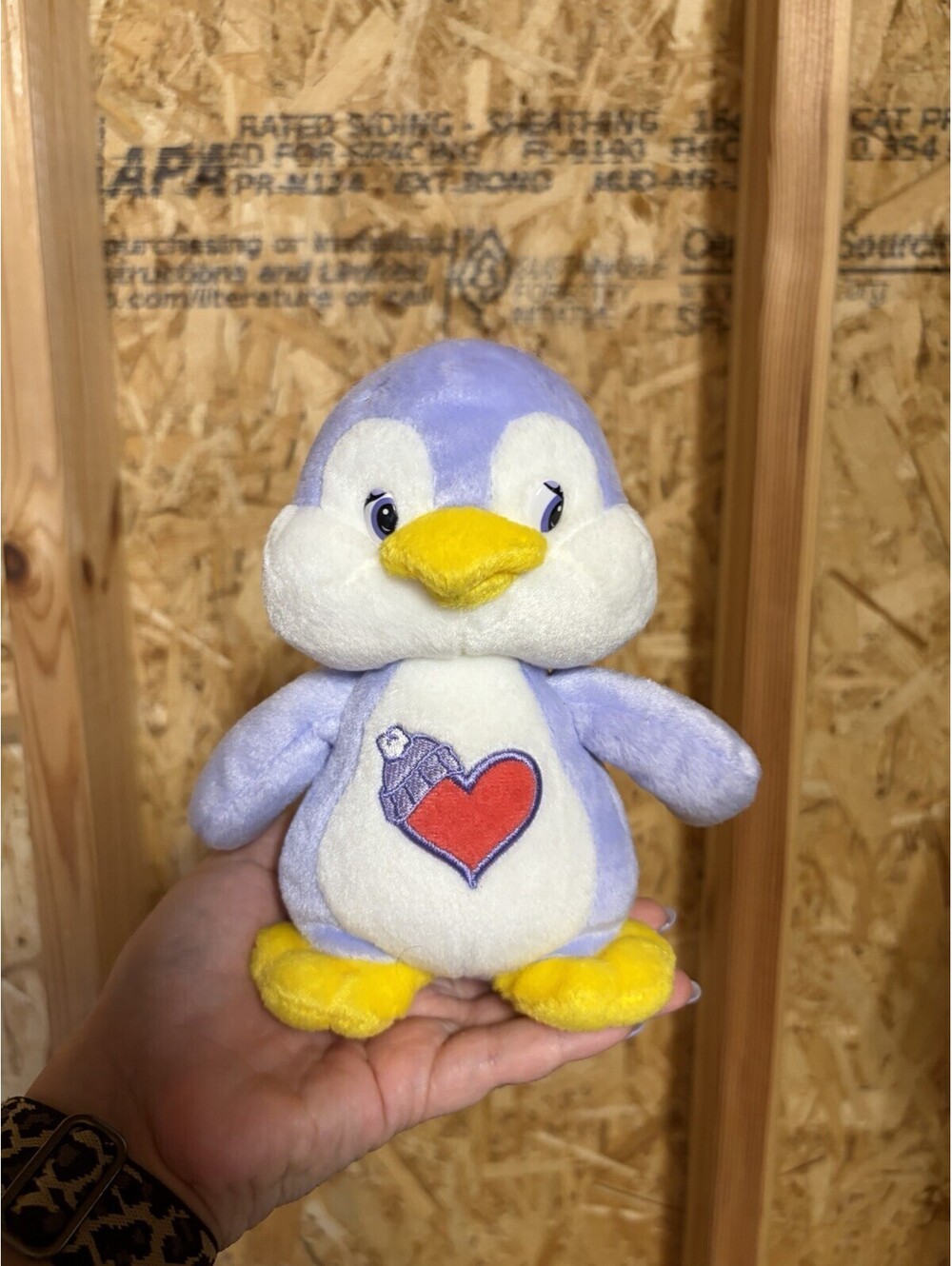 Care Bear Cousins Cozy Heart Penguin 2004 Plush Stuffed Toy Play Along  9"